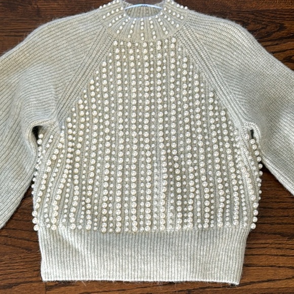 H&M Studio Alpaca Blend Sweater With Pearls Size XS - Picture 4 of 10